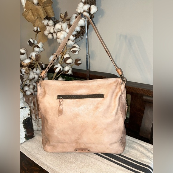 Bed Stu Leather Packet Shoulder Bag Studded Oats DD Tan MSRP $375 - Picture 2 of 14